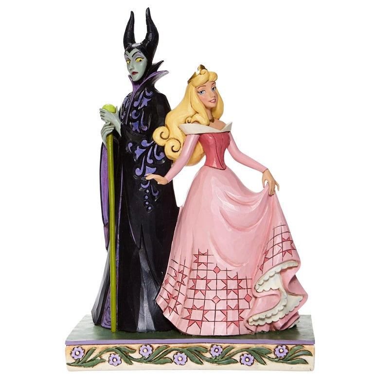 Enesco Disney Traditions by Jim Shore Sleeping Beauty Aurora and Maleficent Figurine, 9 Inch, Multicolor - Image 1